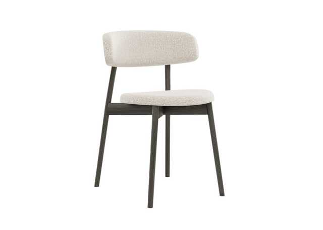Paul Rogers Cover Wood Chair Upholstered Black Oak