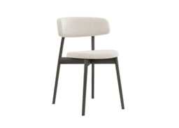 Paul Rogers Cover Wood Chair Upholstered Black Oak