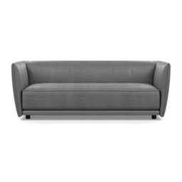 Heal's Valley 3 Seater Sofa Daino Steel Walnut Stain Feet