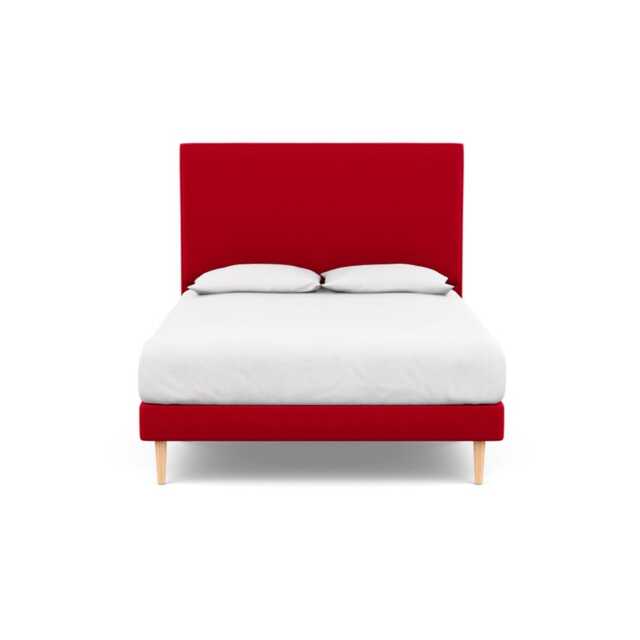 Heal's Shallow Divan King Melton Wool Red Oxide Light Stem Feet - image 1