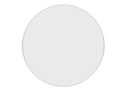Heal's Fine Edge Mirror Round 100cm Silver - thumbnail 1