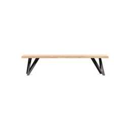 Heal's Vienna Bench 180x35cm White Oiled Oak Natural Edge Not Filled
