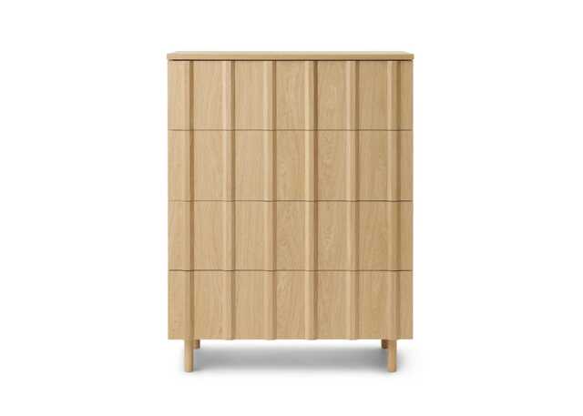 Normann Copenhagen Rib Dresser 4 Drawers Oak