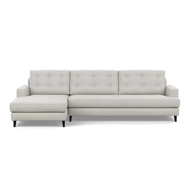 Heal's Mistral Left Hand Corner Sofa Capelo Linen-Cotton Sea Salt Black Feet