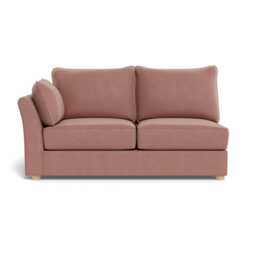 Heal's Tailor Medium Unit Left Hand Facing Smart Luxe Velvet Dusky Natural Beech Feet