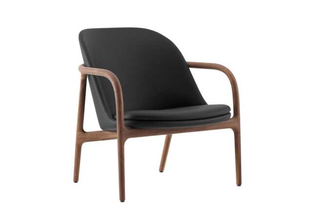 Artisan Neva Lounge Chair Trimmed in Zenith Leather 9024