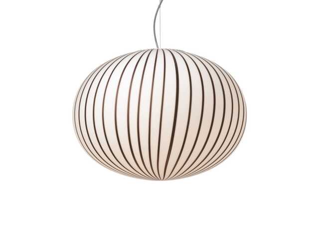 Established & Sons Filigrana S3 Ellipse Pendant Light White/Black