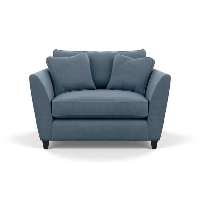 Heal's Torino Loveseat Capelo Linen-Cotton Mineral Black