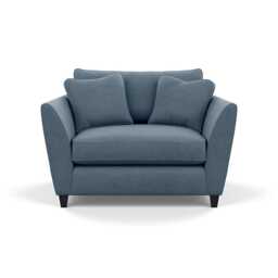 Heal's Torino Loveseat Capelo Linen-Cotton Mineral Black