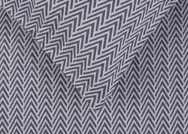 Heal's Herringbone Navy Standard Pillowcase