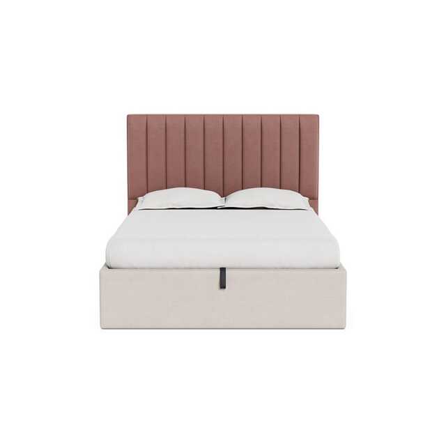 Heal's Retta Headboard (Lift Storage) King Smart Luxe Velvet Dusky Pink - image 1