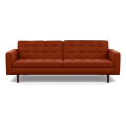 Heal's Hepburn 4 Seater Sofa Nobilis Rust Black
