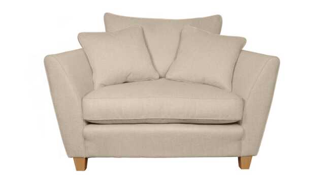 Heal's Torino Loveseat Cotton Grain Black Feet