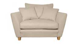 Heal's Torino Loveseat Cotton Grain Black Feet