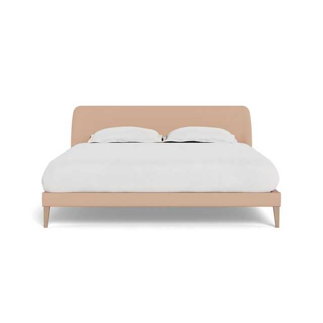 Heal's Wallis Bedstead Super King Capelo Linen-Cotton Rosedale Natural Oak Feet