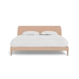 Heal's Wallis Bedstead Super King Capelo Linen-Cotton Rosedale Natural Oak Feet
