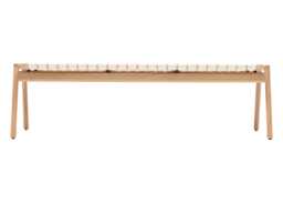 Gazzda Klupa Bench 160cm with White Webbing