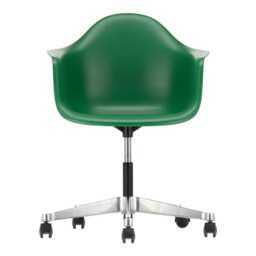 Vitra Eames PACC Armchair RE in Emerald with Hard Floor 03 Castors - thumbnail 1