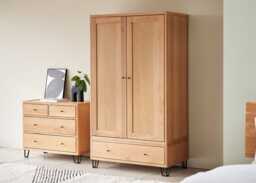 Heal's Brunel Double Wardrobe Oak - thumbnail 2