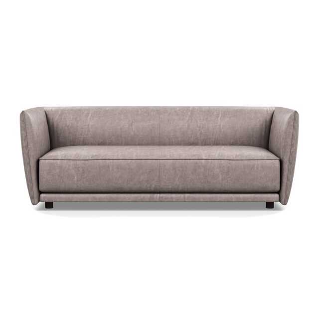 Heal's Valley 3 Seater Sofa Old England Leather Grey 007 - image 1