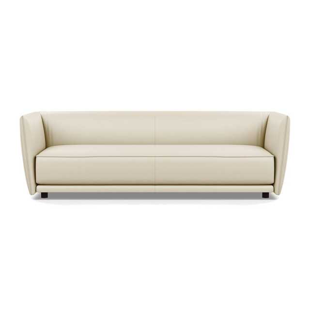 Heal's Valley 4 Seater Sofa Grain Storm Walnut Stain Feet - image 1