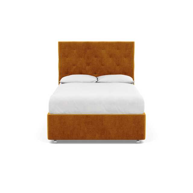 Heal's Balmoral Headboard (Lift Storage) Double Smart Luxe Velvet Cognac - image 1