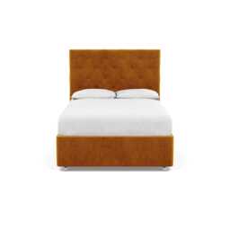 Heal's Balmoral Headboard (Lift Storage) Double Smart Luxe Velvet Cognac