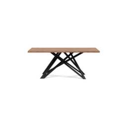 Heal's Vienna Dining Table 180x100cm Smoked Oiled Oak Natural Edge Not Filled