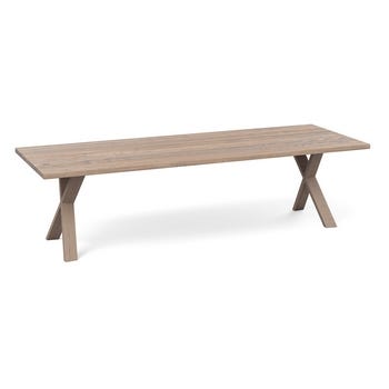 Heal's Oslo Table 280x90cm Grey Oak Chamfered Edge Not Filled