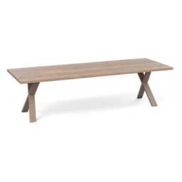Heal's Oslo Table 280x90cm Grey Oak Chamfered Edge Not Filled