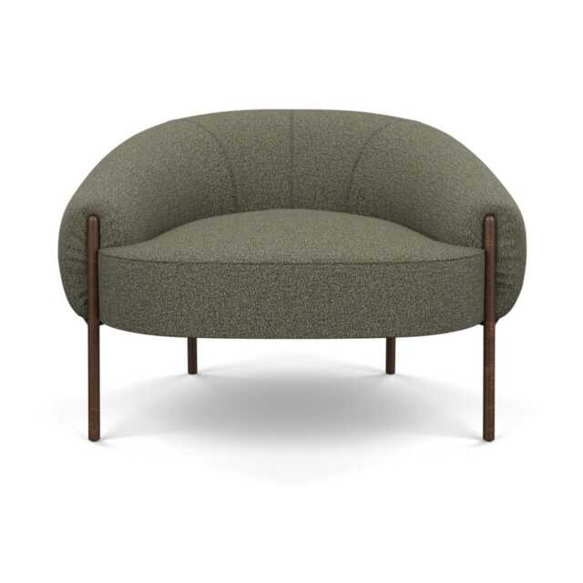 Heal's Isola Armchair Loop Boucle Forest Bronze Feet