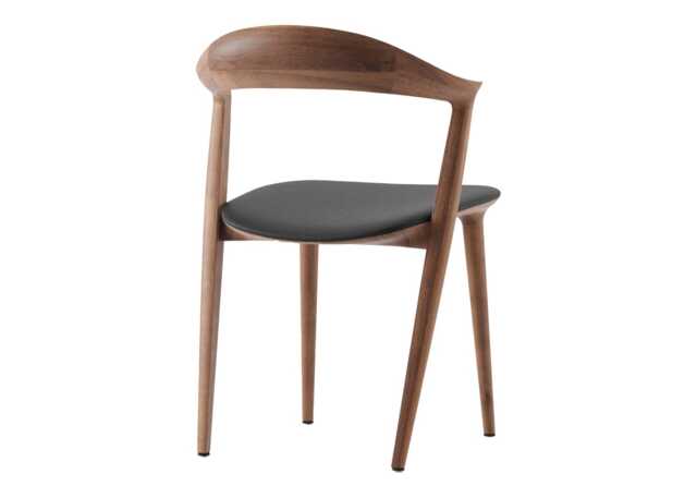 Artisan Addo Dining Chair in Walnut and Zenith Leather 9024