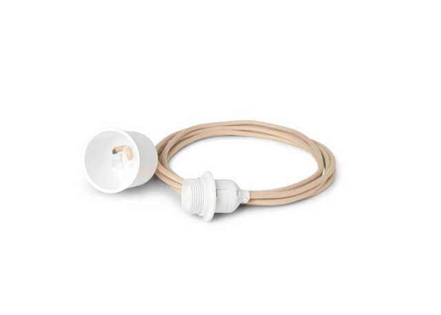 ferm LIVING Braided Pendant Cord Set Fabric Sand 4m - image 1