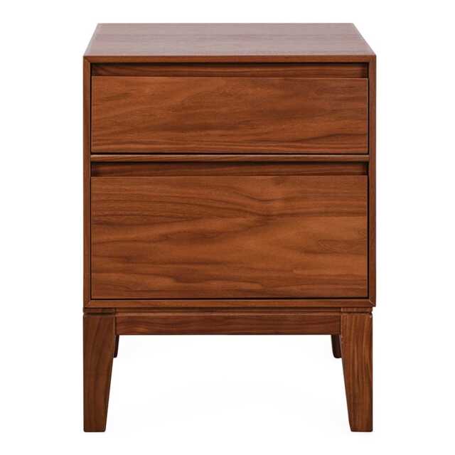 Heal's Lars Bedside Table Walnut