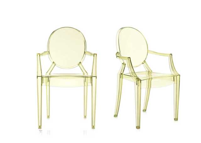 Kartell Louis Ghost Armchair Straw Yellow Set of 2