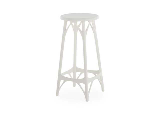 Kartell A.I. Light Stool 65cm White Set of 2
