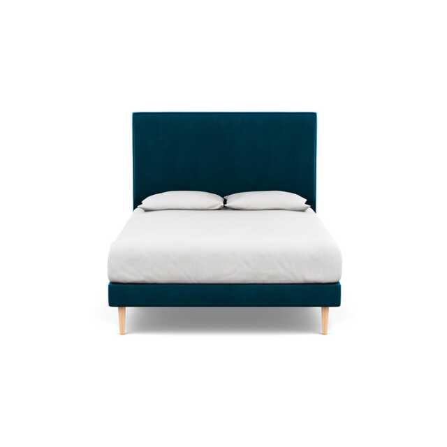 Heal's Newman Headboard (Lift Storage) King Velvet Teal