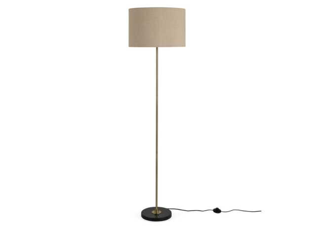 Heal's Simple Floor Lamp Black Marble