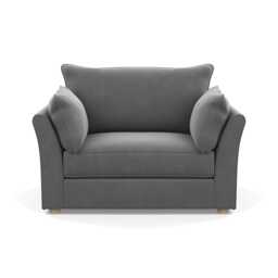 Heal's Tailor Loveseat Smart Velvet Mercury Natural Beech Feet