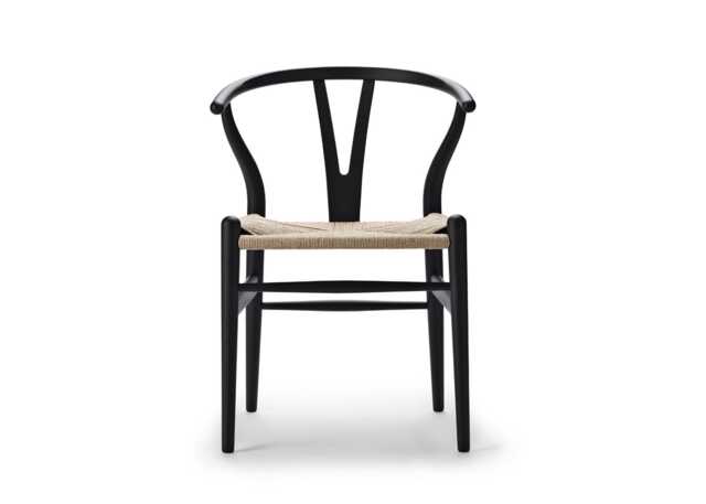 CH24 Wishbone Chair Soft Black - image 1