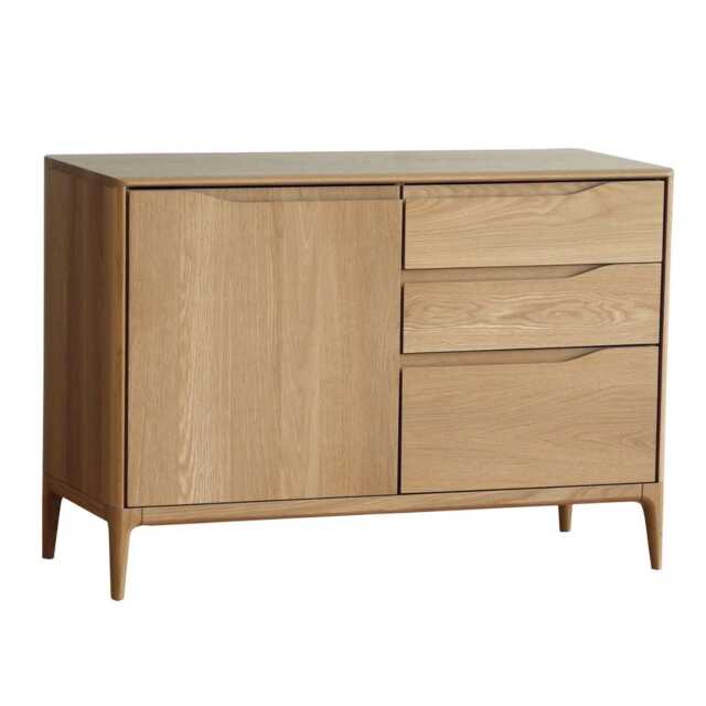 Ercol Romana Small Sideboard 3 Drawer Clear Matt Oak - image 1