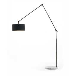 Porada Gary Big Floor Lamp Walnut Marble Base