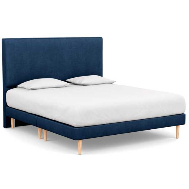 Heal's Newman Headboard Super King Capelo Linen-Cotton Inkspot