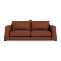 Heal's Nuvola 4 Seater Sofa Smart Luxe Velvet Tawny Walnut Stained Feet - thumbnail 1