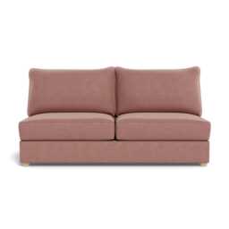 Heal's Tailor Large Unit Smart Luxe Velvet Dusky Pink Natural Beech Feet
