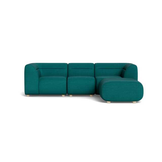 Heal's Lilli Right Hand Facing Corner Sofa Brushed Cotton Pine Natural Beech Feet