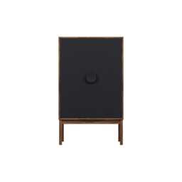 Heal's Tinta Highboard Walnut Frame Black Stain Doors