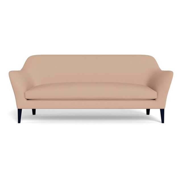 Heal's Wallis 4 Seater Sofa Capelo Linen-Cotton Rosedale Black Painted Oak Feet