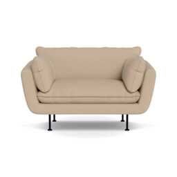 Heal's Allora 4 Seater Sofa Capelo Linen-Cotton Bamboo Black Feet