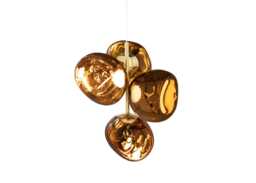 Tom Dixon Melt LED Chandelier Light Gold Mini